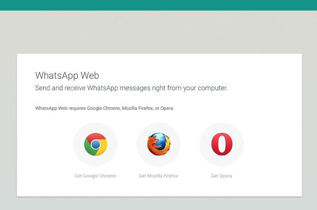 WhatsApp web ora disponibile su Firefox e Opera