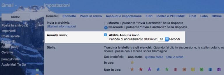 Gmail introduce il tasto “annulla invio” per le mail