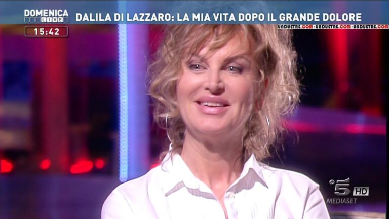 Dalila Di Lazzaro a 62 anni ha perso un altro bambino