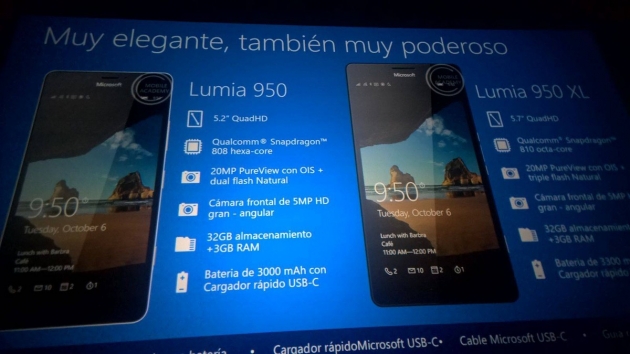 Lumia 950, 950 XL e 550: trapelate le specifiche dei nuovi device