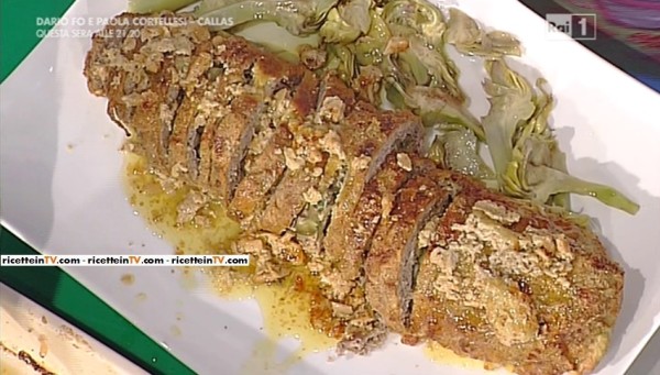 La Prova del Cuoco, ricetta di Anna Moroni del 4 Dicembre 2015: polpettone ai carciofi