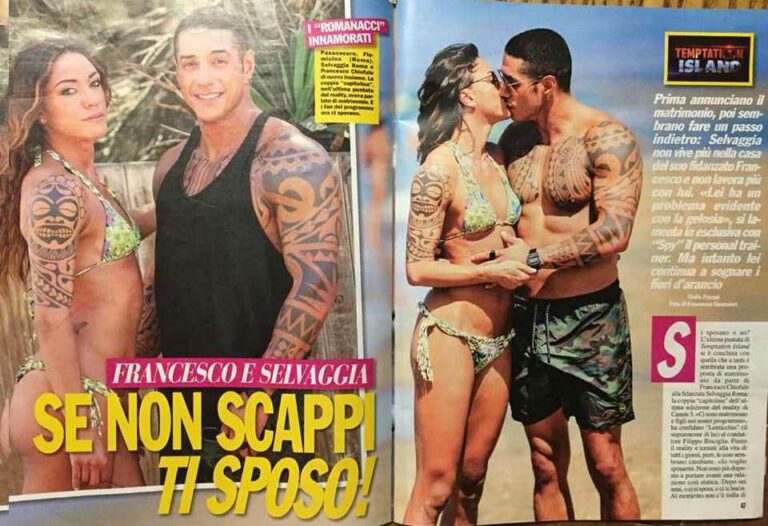 Temptation Island 2017: Francesco Chiofalo e Selvaggia Roma sono tornati insieme
