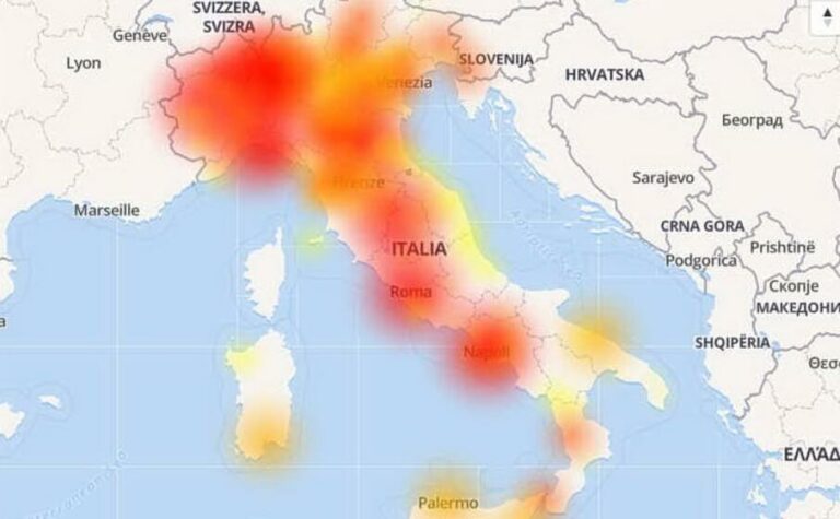 Vodafone Down in tutta italia
